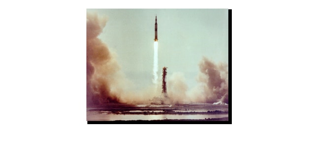 July 16, 1969: This image captures the launch of Apollo 11 on the first manned space mission to land on the Moon.