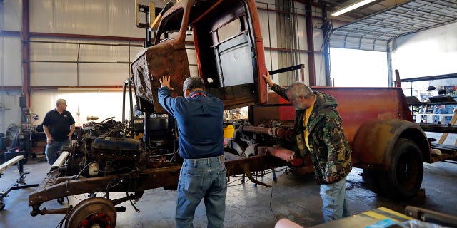 Restoration specialists at the National World War II Museum hope to have this Ford-American LaFrance fire truck on display within three years.