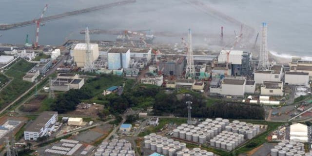 Aug. 20, 2013: This photo shows the Fukushima Dai-ichi nuclear plant at Okuma in Fukushima prefecture, northern Japan.