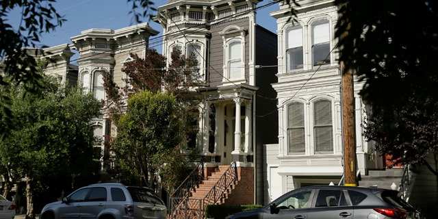 The exterior of the San Francisco house made famous by the TV show "Full House."