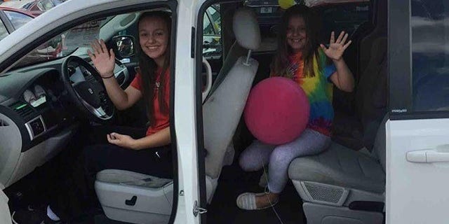 Haleigh and Callie Fullerton were snuggling and watching TV when they were killed when a car crashed into their home.
