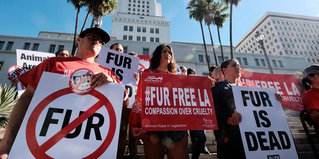 The ban would cover apparel made in whole or in part of fur — including clothing, handbags, shoes, hats, earmuffs, jewelry and keychains.