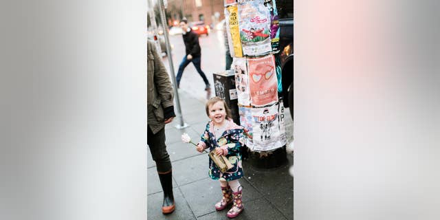 The girl spotted Shandace Lerma in a wedding dress and mistaken her for the princess on the cover. (Stephanie Cristalli Photography)