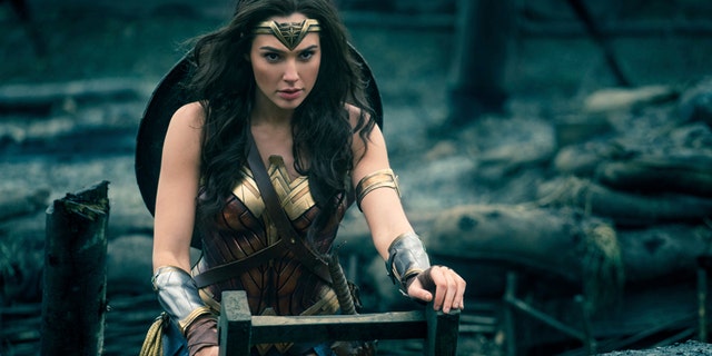 This image released by Warner Bros. Entertainment shows Gal Gadot in a scene from "Wonder Woman," in theaters on June 2.