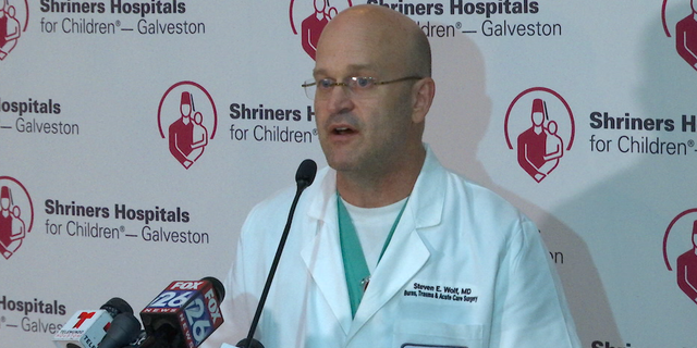 Dr. Steven Wolf, Chief of Staff at Shriners Galveston, said treatment for the children could take months, even years.