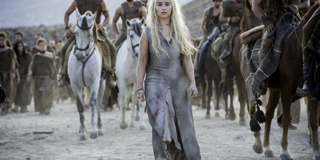 Emilia Clarke as Daenerys Targaryen on HBO's "Game of Thrones."