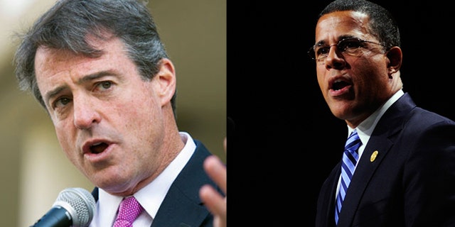 Shown here are Maryland Attorney General Doug Gansler, left, and Lt. Gov. Anthony Brown.