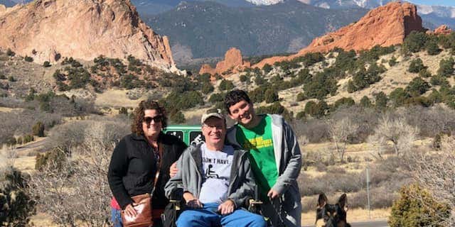Lara and Tom Garey have been traveling with their son as part of Tom's bucket list.