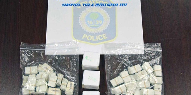 Heroin police say they found at Howell's home.