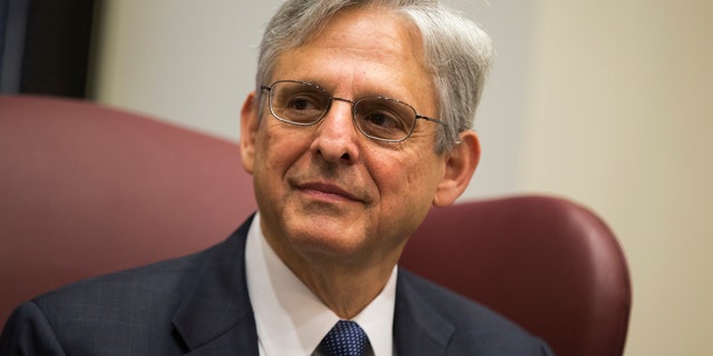 April 28, 2016: Judge Merrick Garland, President Obama's choice to replace the late Justice Antonin Scalia on the Supreme Court meets with Sen. Gary Peters, D-Mich., on Capitol Hill in Washington.
