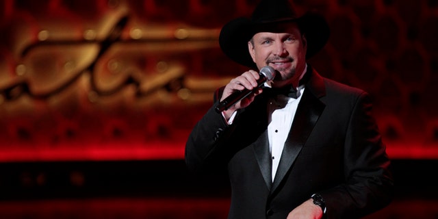 December 2, 2015. Singer Garth Brooks performs during Sinatra 100 - An All-Star Grammy Concert in Las Vegas, Nevada.