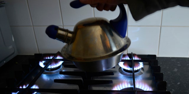A gas cooker is seen in Boroughbridge, northern England November 13, 2012. British energy regulators on Monday said they are investigating claims made by a whistleblower that UK traders have manipulated wholesale prices on Europe's biggest gas market. REUTERS/Nigel Roddis (BRITAIN - Tags: ENERGY BUSINESS) - RTR3ACOI