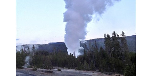 July 31, 2013: Steamboat Geyser, in Yellowstone National Park's Norris Geyser Basin in Wyoming, erupts - file photo.