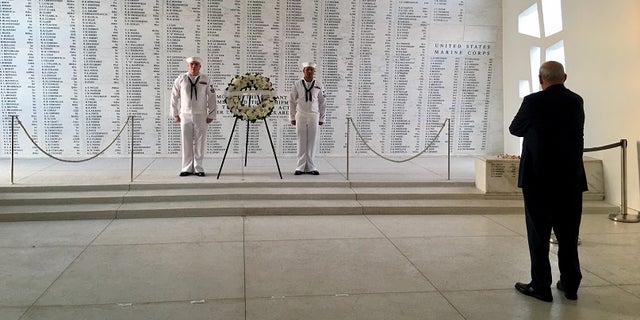 General John Kelly took a moment to recognize the Marines lost in the Pearl Harbor attack.