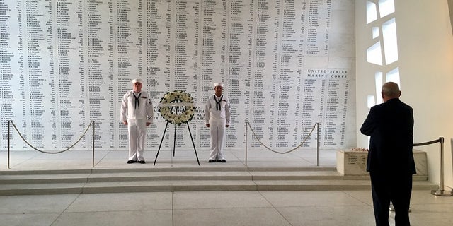 General John Kelly took a moment to recognize the Marines lost in the Pearl Harbor attack.
