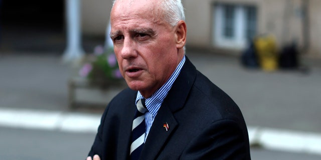 Sept. 13: Heinz Wilhelm, the German ambassador to Belgrade, exits Belgrade Emergency Room after paying a visit to a German man assaulted earlier in Belgrade, Serbia.