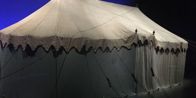 George Washington's slept in this tent on the battlefield. It also served as his headquarters.