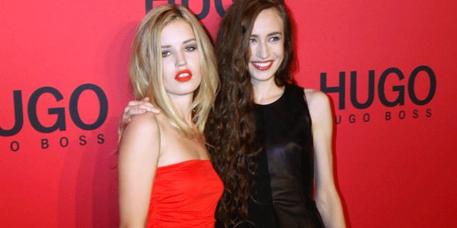 Georgia and Elizabeth Jagger. (Reuters)