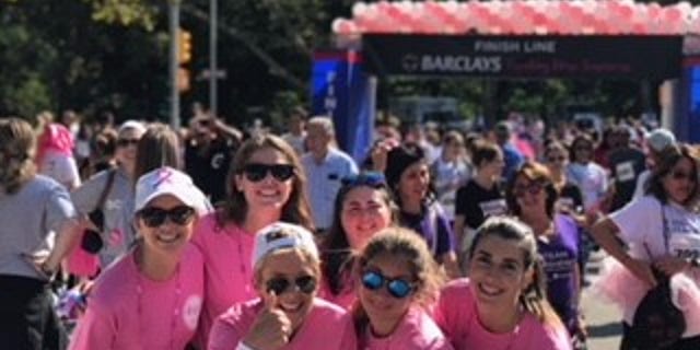 Willis pictured with members of "Team Gerri" at last year's race.