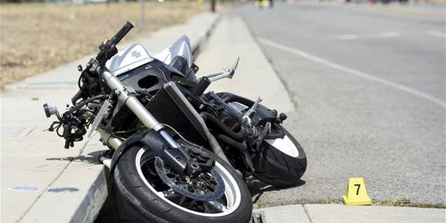 The scene of the accident on Tuesday in San Bernardino, Calif.