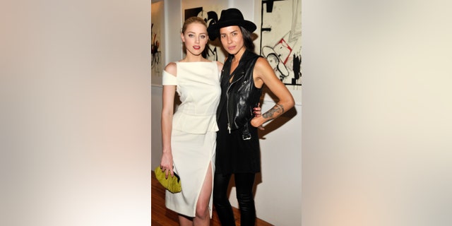 Amber Heard (left) and ex-partner Tasya Van Ree in 2011.