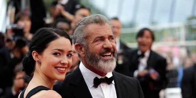 Mel Gibson and girlfriend Rosalind Ross. She is expecting the actor's ninth child.