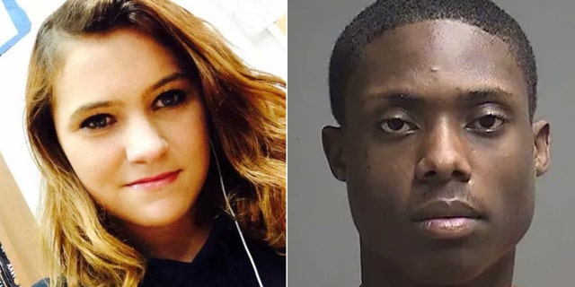 Ricki Williams IV, seen right, was handed a 62-year prison sentence for the stabbing death of Gina Burger, left.