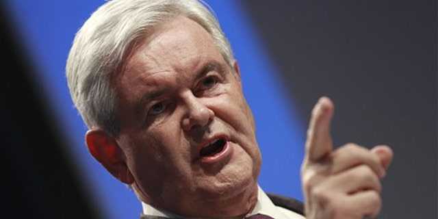 FILE: Former House Speaker Newt Gingrich addresses the Conservative Political Action Conference (CPAC) in Washington Feb. 10.