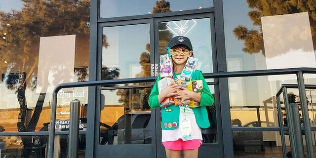An entrepreneurial young Girl Scout in San Diego set up something of a one-stop shop for Urbn Leaf customers over the weekend.