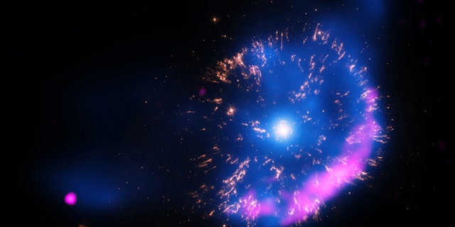 The classical nova remnant GK Persei, as seen by NASA's Chandra X-ray Observatory.