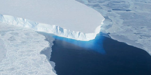 The Thwaites glacier in Antarctica is seen in this NASA image. (Handout via Reuters / NASA / Reuters)