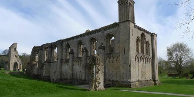 Glastonbury Abbey today.