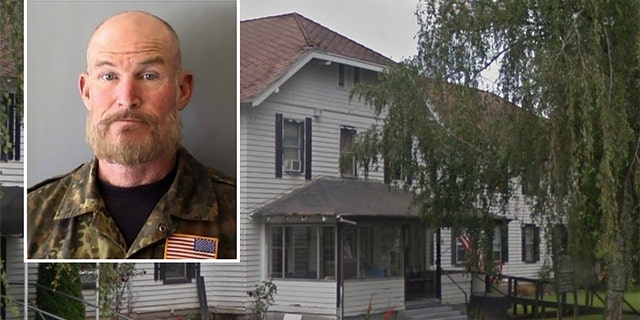 Glenn Adams, 58, left, turned himself in last week for the 1986 murder of Russell Haines at the Oregon Way Hotel, pictured.