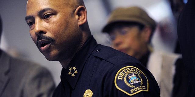 Jan. 5, 2012: Detroit Police Chief Ralph Godbee speaks during a news conference at the Northeastern District Police Station, in Detroit.