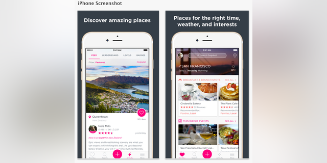 "Screenshot of Gogobot in the App Store"