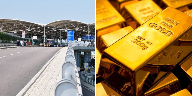 A traveler at India's Hyderabad Airport tried to smuggle gold in the form of paste through airport security.