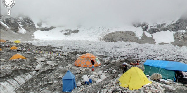 Hanging out at the Everest Base Camp courtesy of Google Street View.