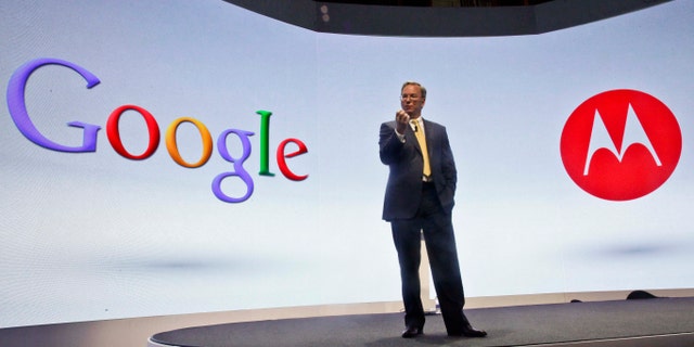 FILE - In this Wednesday, Sept. 5, 2012, file photo, Eric Schmidt, Google's chairman, speaks during a press conference in New York, where Motorola introduced three new smartphones, the first since it became a a part of Google. Google said Wednesday, Jan. 29, 2014, it is selling Motorola's smartphone business to Lenovo for $2.9 billion, a price that makes Google's biggest acquisition look like its most expensive mistake.(AP Photo/Bebeto Matthews, File)