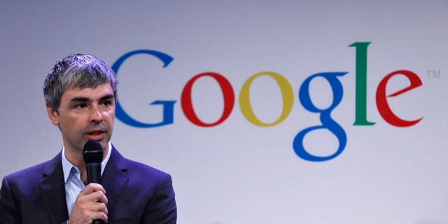 May 21: Google CEO Larry Page speaks during a press announcement at Google's headquarters in New York.