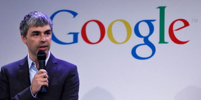 May 21: Google CEO Larry Page speaks during a press announcement at Google's headquarters in New York.