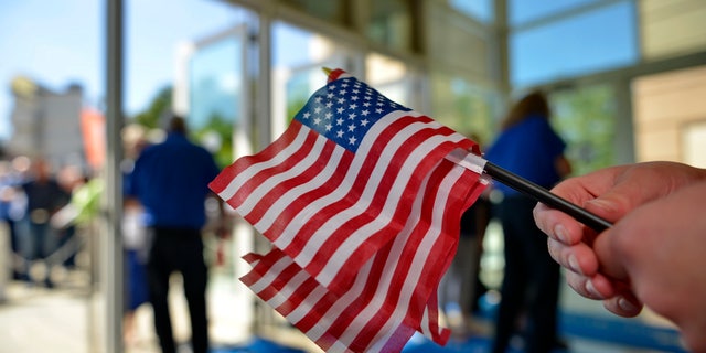 American flags AP