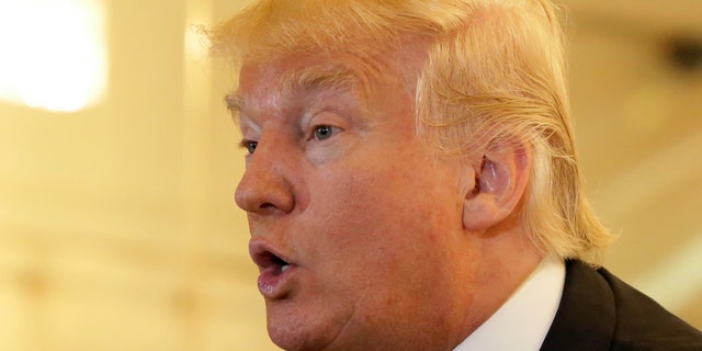 FILE - Republican presidential candidate Donald Trump speaks during a news conference in New York, Tuesday, May 31, 2016.