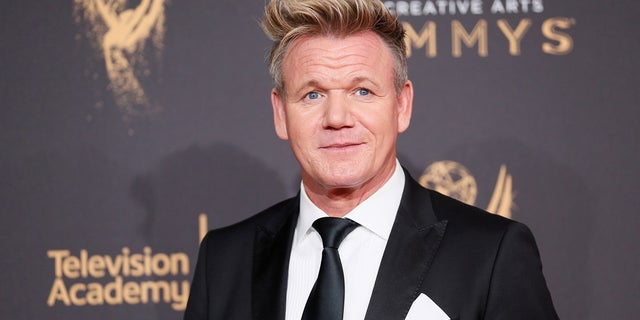 Chef Gordon Ramsay poses at the 2017 Creative Arts Emmy Awards in Los Angeles, California September 9, 2017. REUTERS/Danny Moloshok - RC14ECDE7760