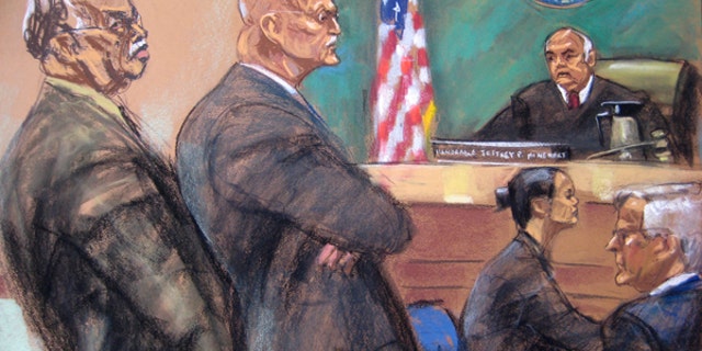 Dr. Kermit Gosnell, left, is shown in this courtroom artist sketch during his sentencing at Philadelphia Common Pleas Court in Philadelphia, Pennsylvania May 15, 2013.