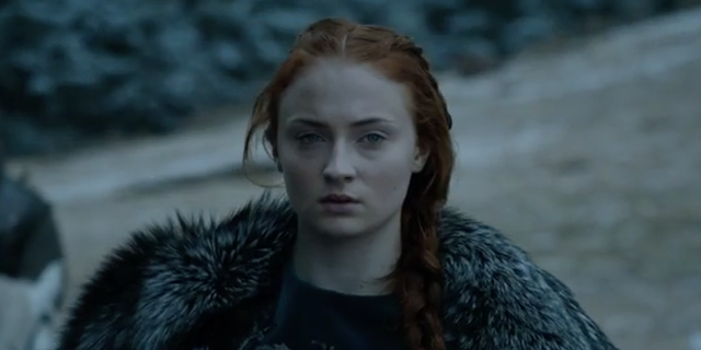 Sophie Turner plays Sansa Stark on 