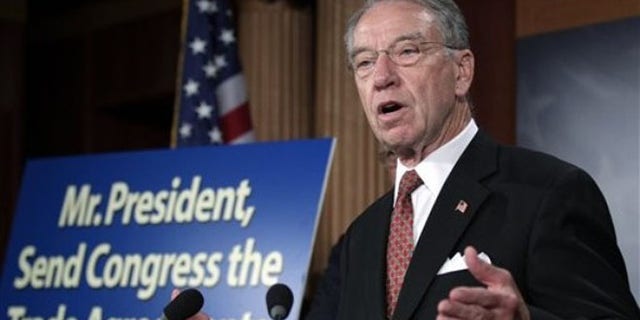 FILE: Sen. Charles Grassley speaks on Capitol Hill.