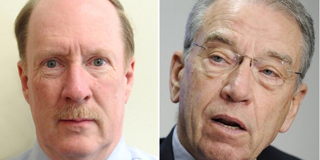 Merry, (l.), fights the problem on thestreets of Huntington, while Grassley, (r.), takes aim from Washington.