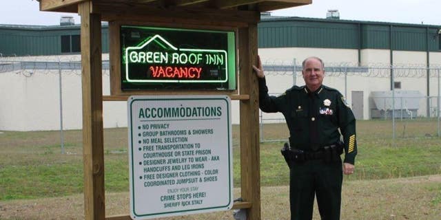 A county jail in Florida unveiled three new signs on Thursday.