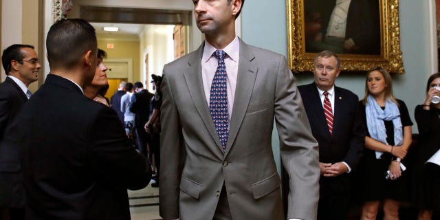 Arkansas Republican Sen. Tom Cotton unloaded on Rep. Alexandria Ocasio-Cortez’s Green New Deal and said the media were “complicit” in burying the most radical parts of the deal.