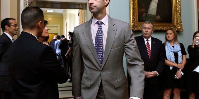 Arkansas Republican Sen. Tom Cotton unloaded on Rep. Alexandria Ocasio-Cortez’s Green New Deal and said the media were “complicit” in burying the most radical parts of the deal.